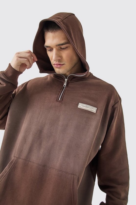 Tall Oversize Hoodie mit 1/4 Reißverschluss