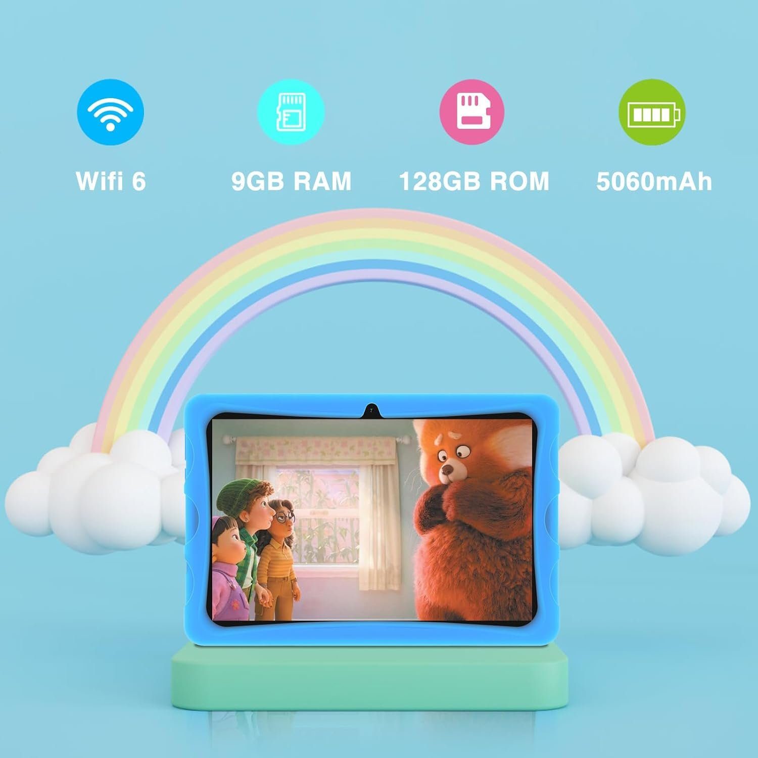 DOOGEE U10 Kid 9GB/1TB 5MP+8MP Kleinkind Tablet (10.1