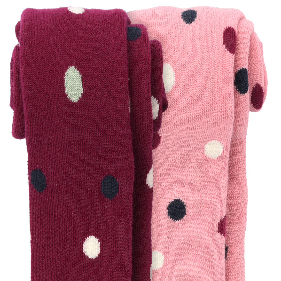 2 Baby Leggings mit Punkten