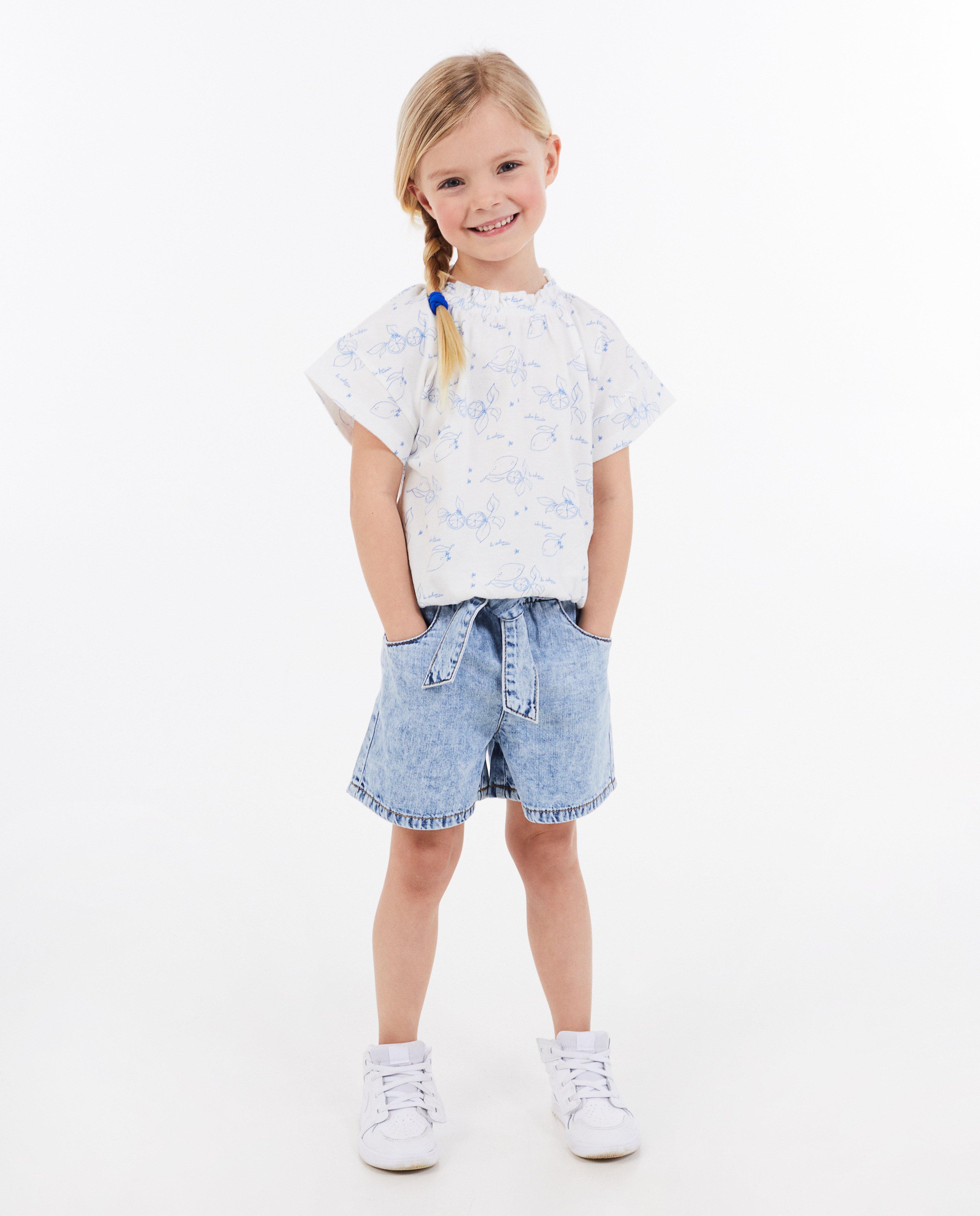 Tricou Milla Star cu imprimeu de fructe alb