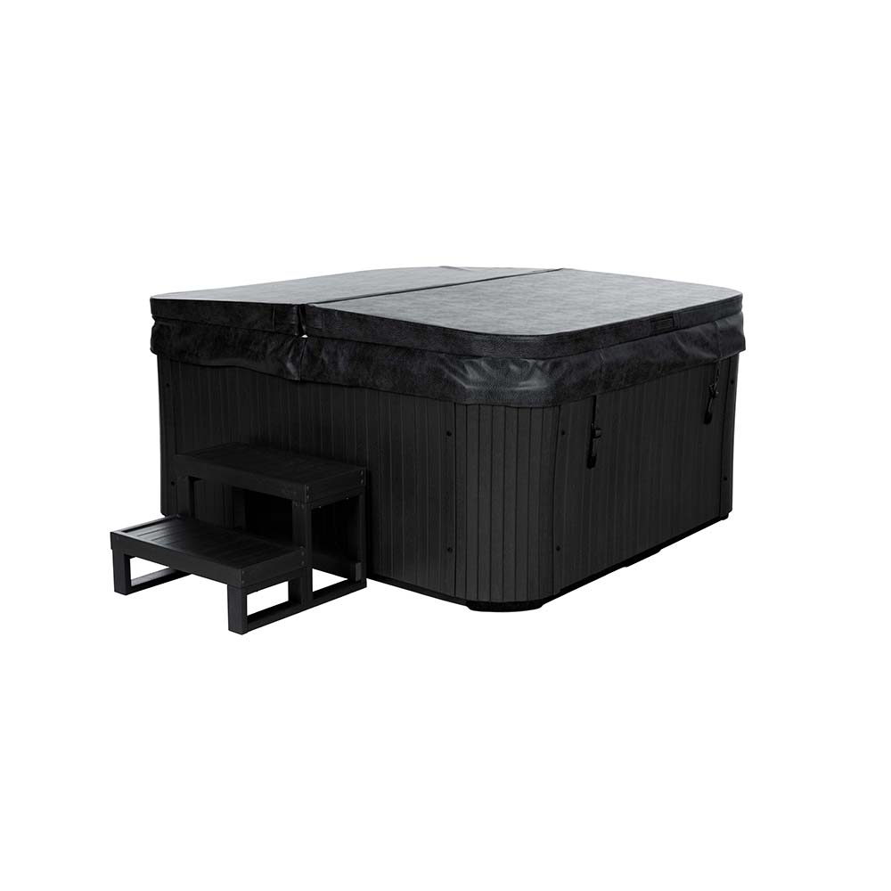 Home Deluxe Outdoor Whirlpool SEA STAR - mit Treppe und Thermoabdeckung