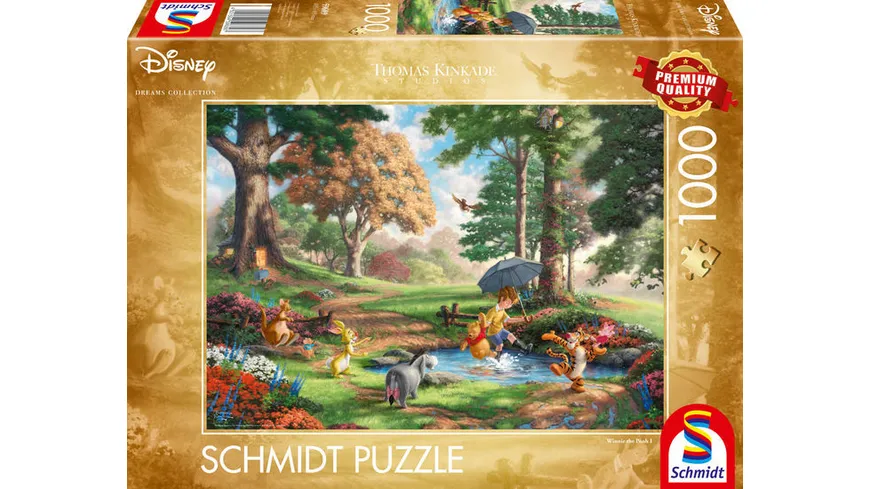 Schmidt Spiele - Erwachsenenpuzzle -  Winnie The Pooh, 1000 Teile Puzzle