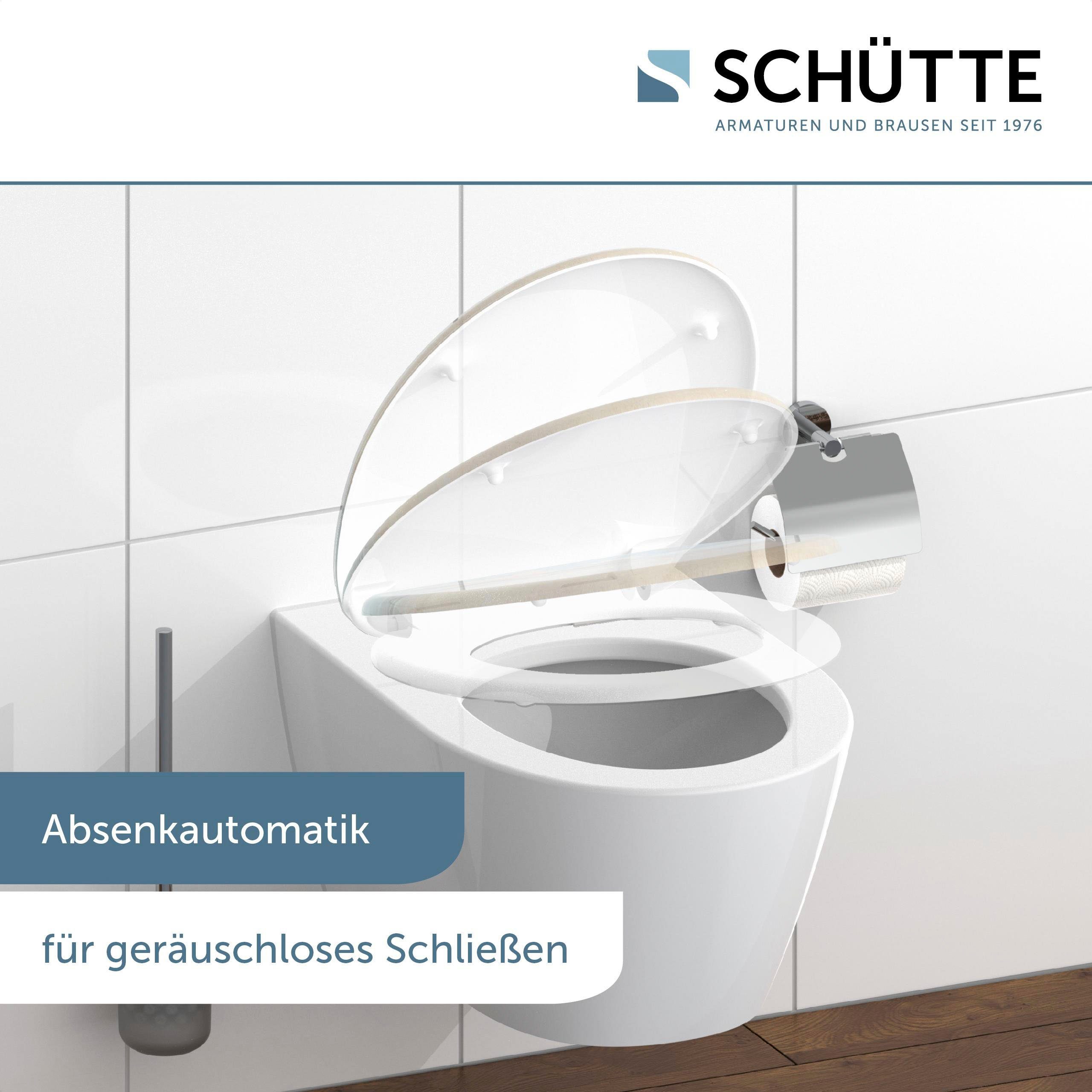 Schütte WC-Sitz BEACH, bruchsicher und kratzfest, Absenkautomatik, Standardmaß
