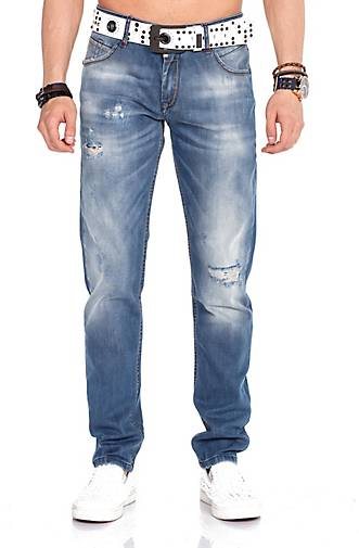 Cipo & Baxx Jeanshose im Regular Fit-Schnitt mit coolem Gürtel