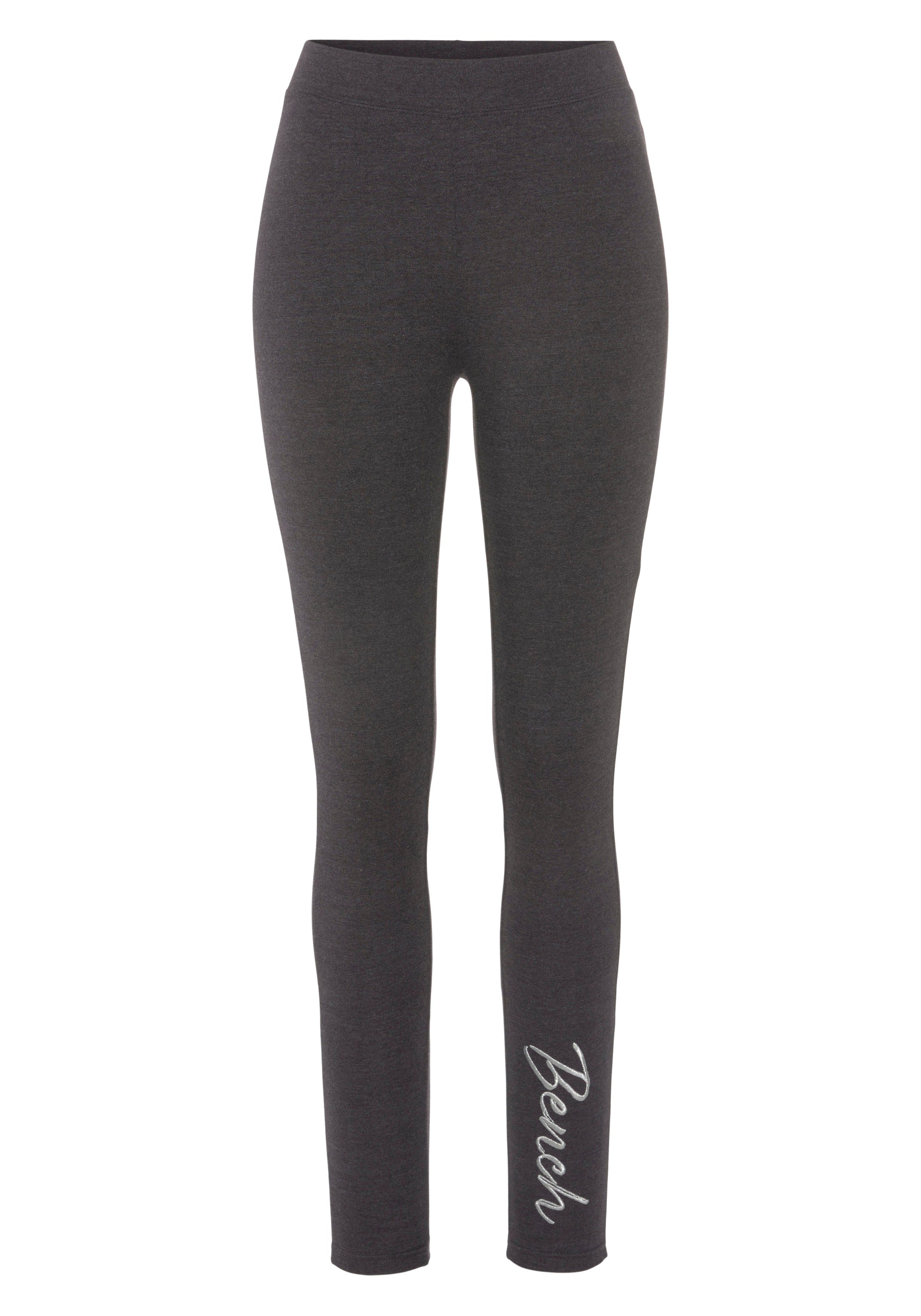 Bench. Leggings -Loungehose mit glänzender Logostickerei, Loungewear