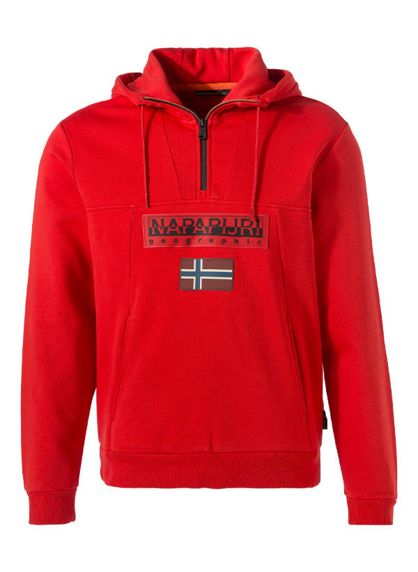 NAPAPIJRI, Hoodie, Baumwolle, rot