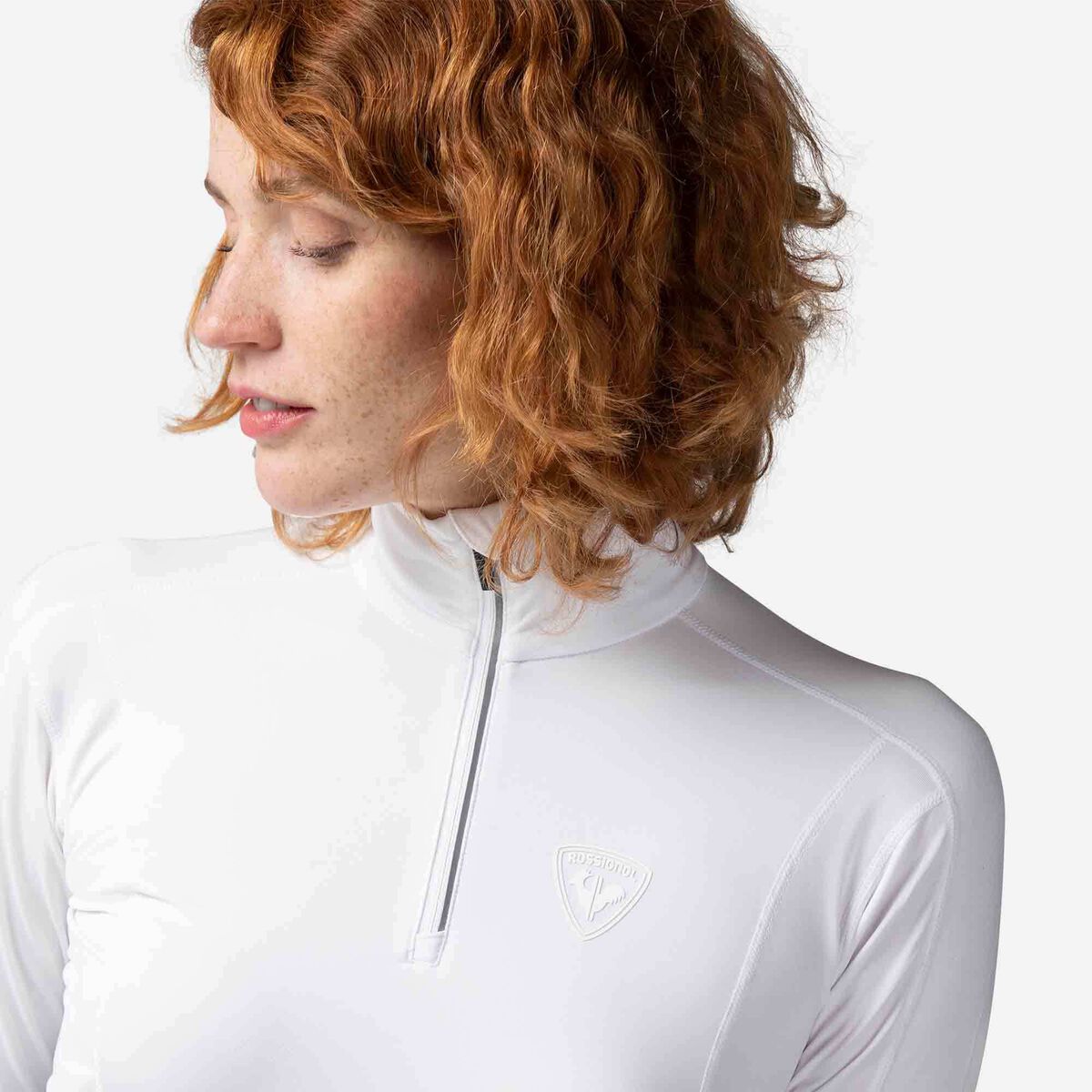 Damenoberteil Baselayer Classique mit halbem Reißverschluss