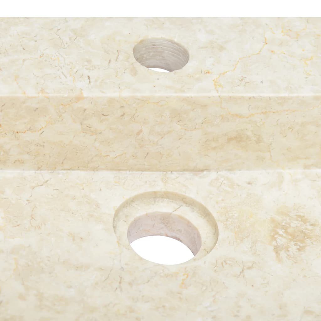 vidaXL Waschbecken Waschbecken Creme 58x39x10 cm Marmor