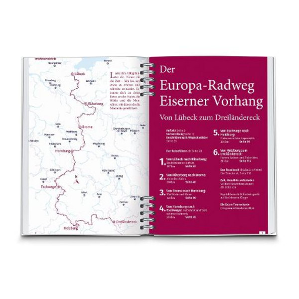 KOMPASS RADREISEFÜHRER EUROPA-RADWEG EISERNER VORHANG - Radwanderführer