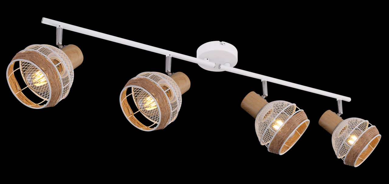 Globo Lighting - WIDY - Strahler Metall weiß, 4x E27