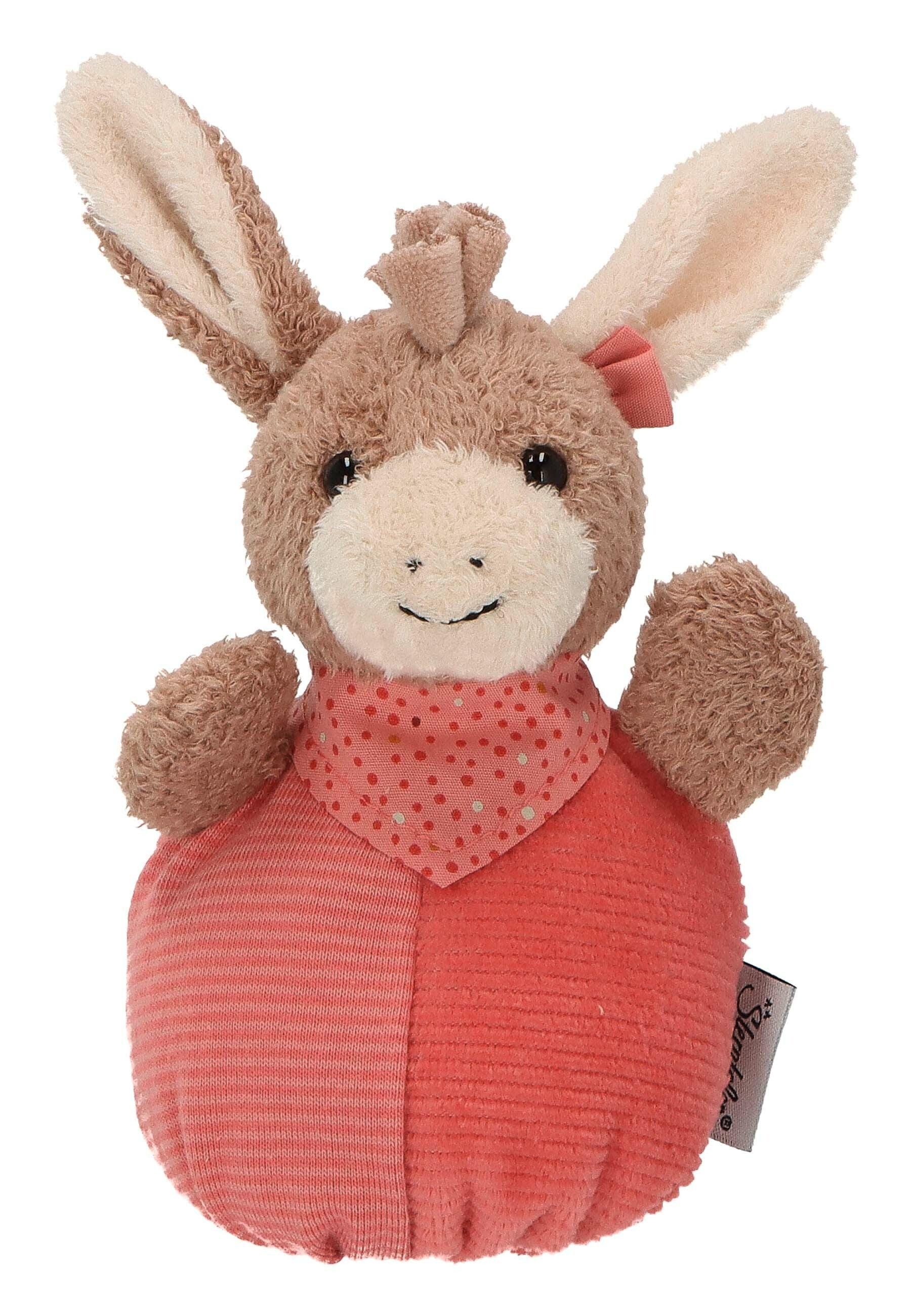 Knuddelsäckchen Esel Emmily in Hellrot, 15 cm