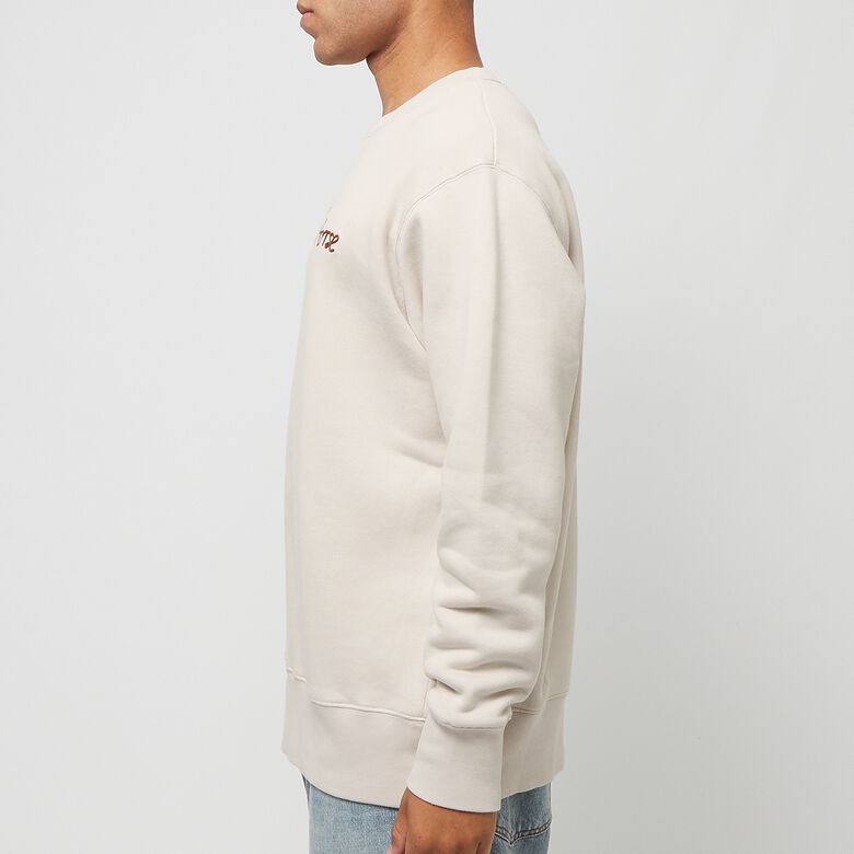 Norse Projects Arne Relaxed Organic Chain Stitch Logo Sweatshirt marble wht