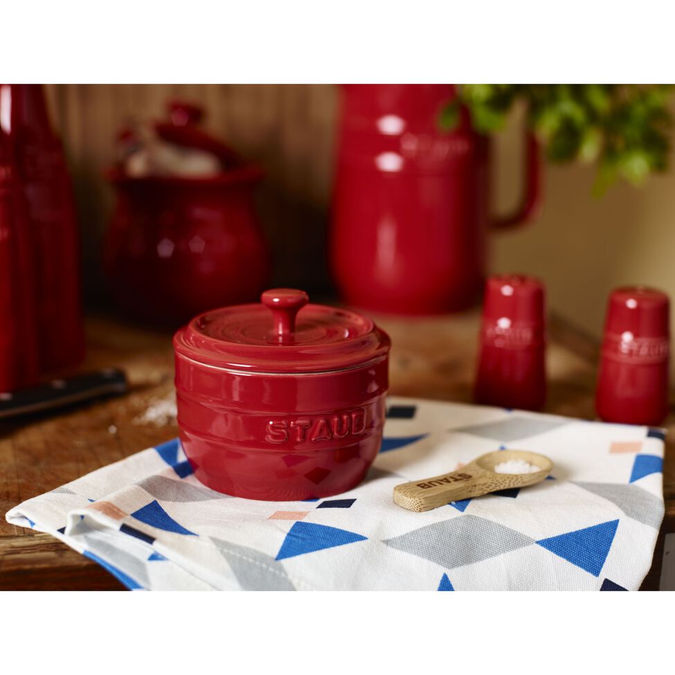 Salzfass Kirsch-Rot, Keramik