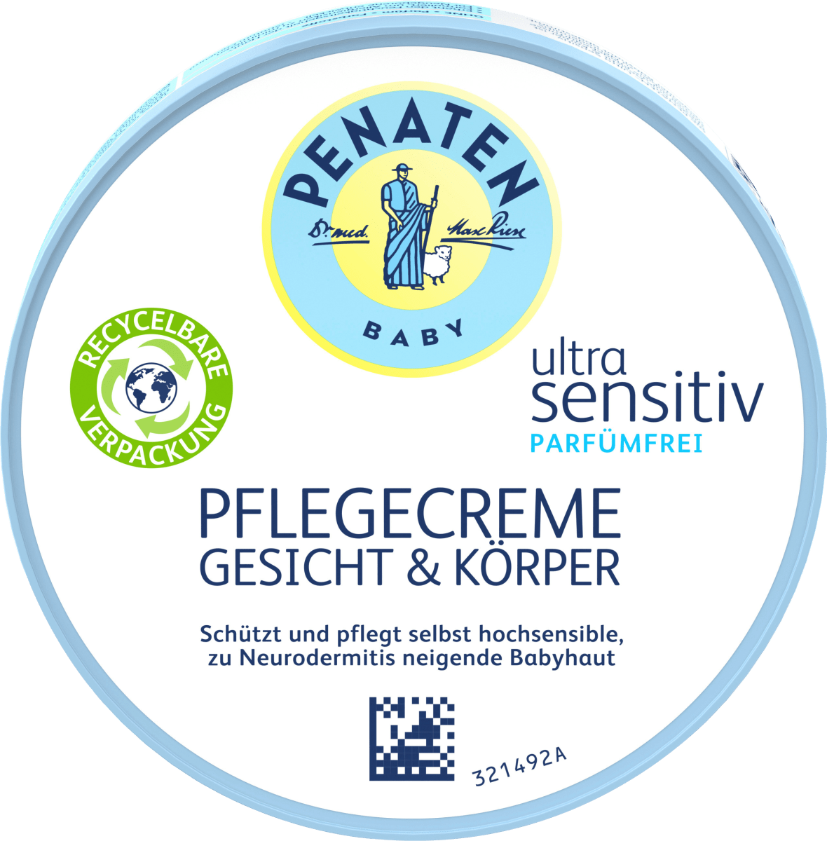 Baby Pflegecreme Gesicht & Körper ultra sensitiv, 100 ml