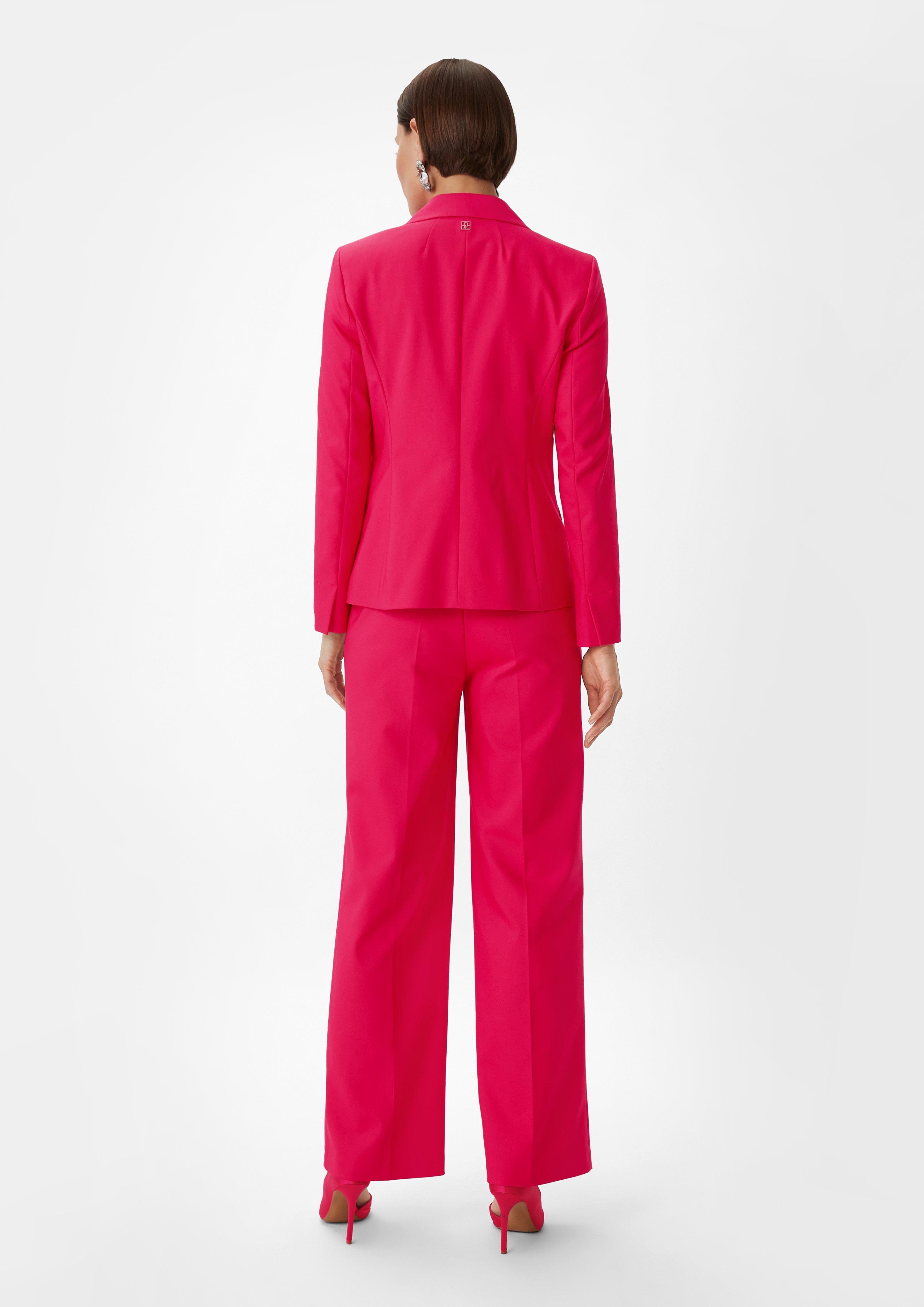 Blazer aus Baumwollmix - pink