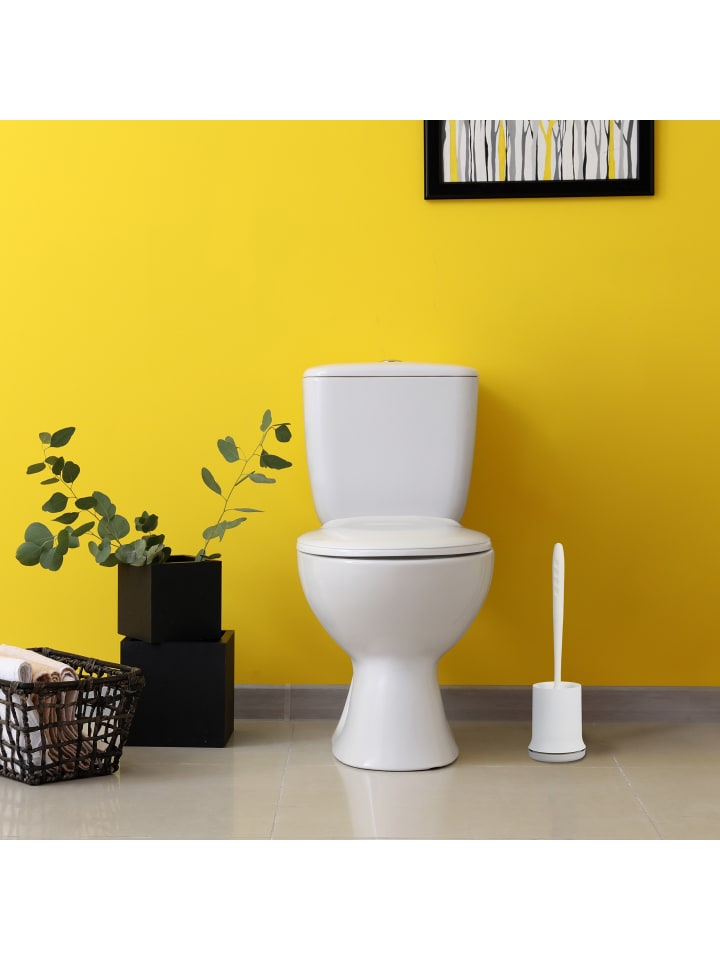 relaxdays Toilettenbürste in Weiß/ Grau günstig kaufen onesize
