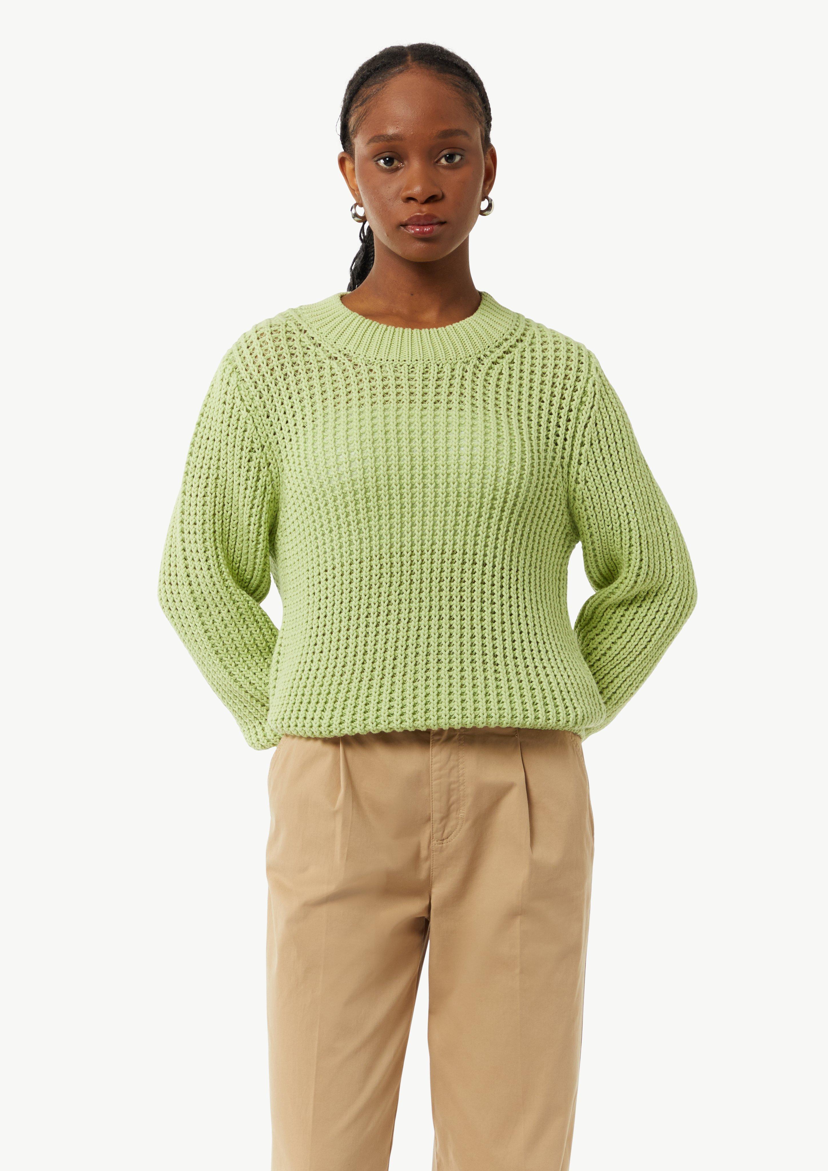 Strickpullover im Relaxed Fit - kiwigrün