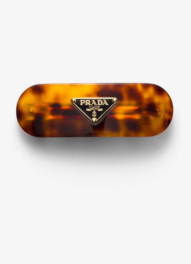 Fermaglio per capelli Prada con logo