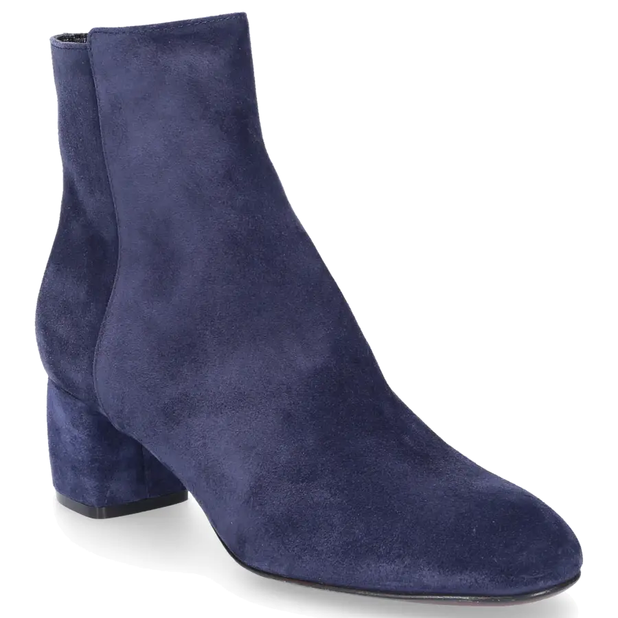 AGL Attilio Giusti Leombruni - Klassische Stiefeletten D140530 Veloursleder - blau
