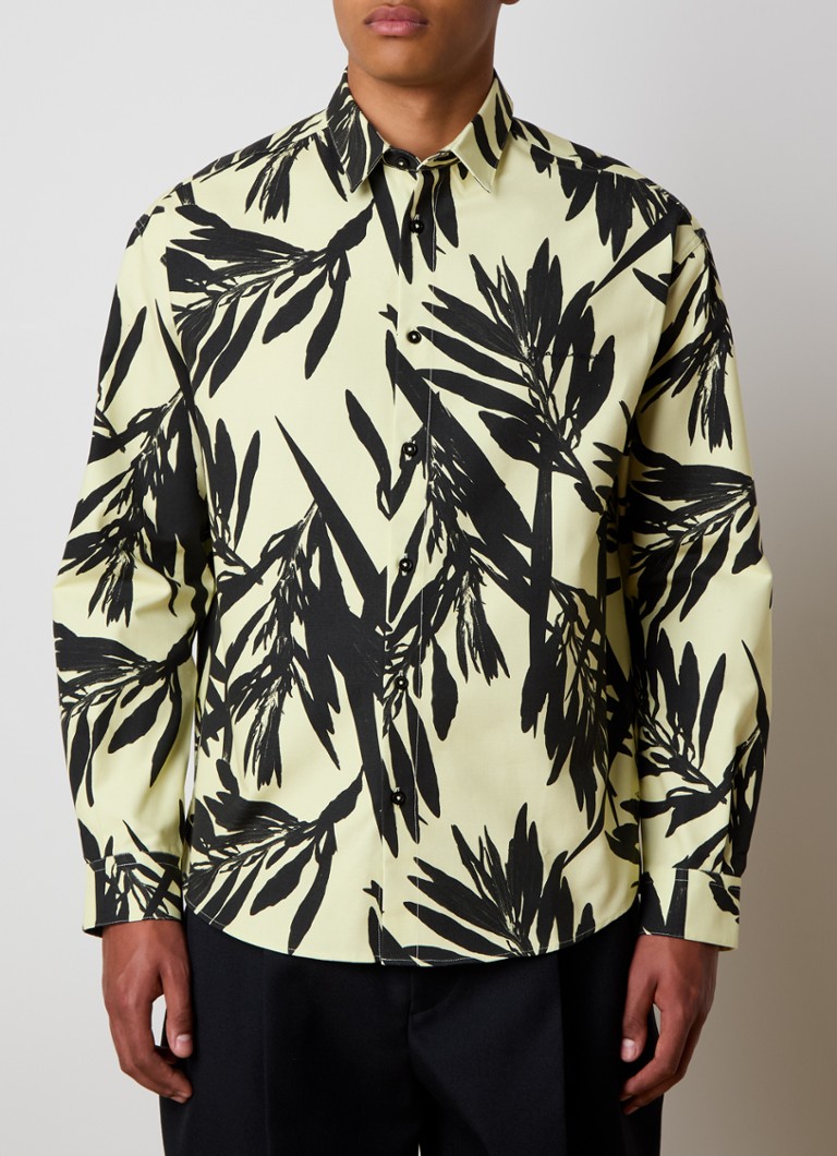 Camisa Jacquemus de corte regular com estampa de folhas.