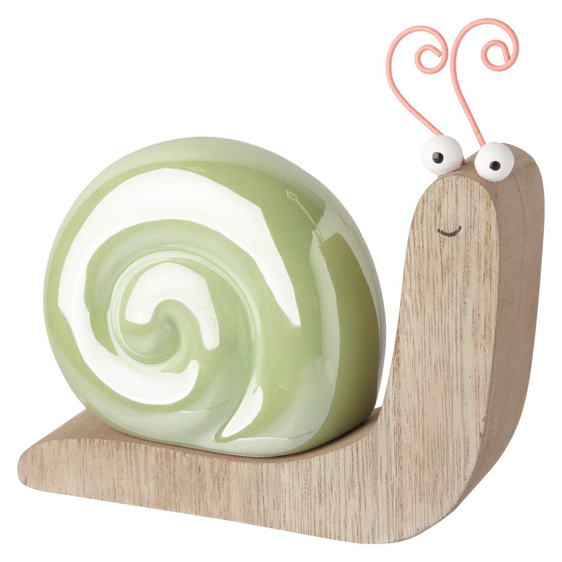 Deko-Schnecke mit Keramikhaus