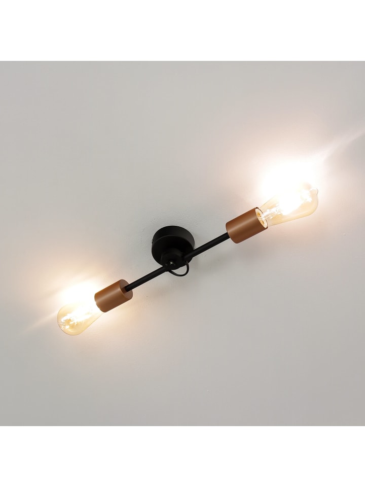 Licht-Erlebnisse Deckenlampe in Schwarz Kupfer günstig kaufen onesize