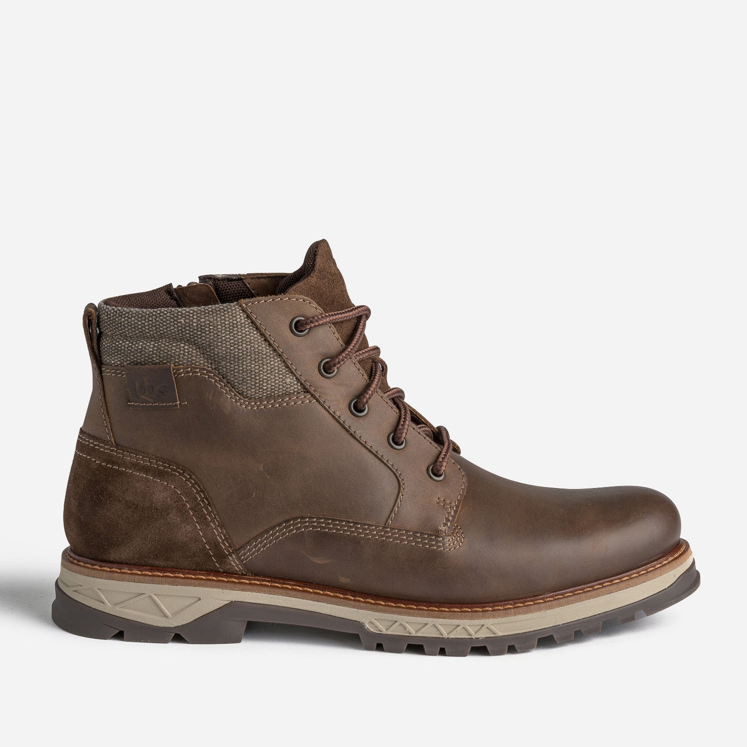 Boots à lacet TBS marron en cuir