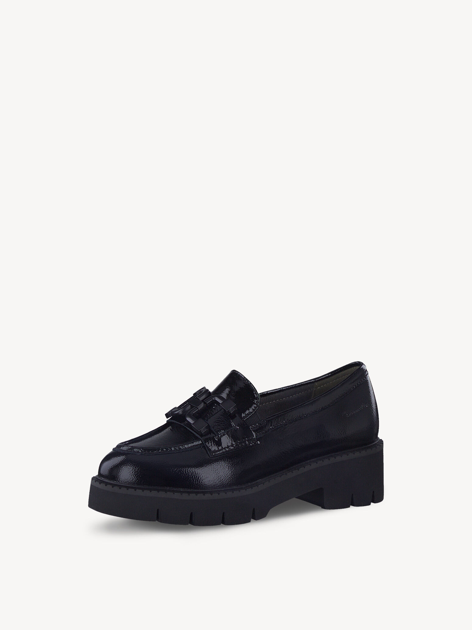 Slipper en cuir - noir