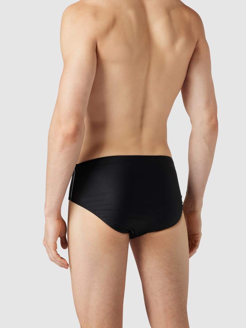 Badehose mit verschließbarer Tasche in schwarz