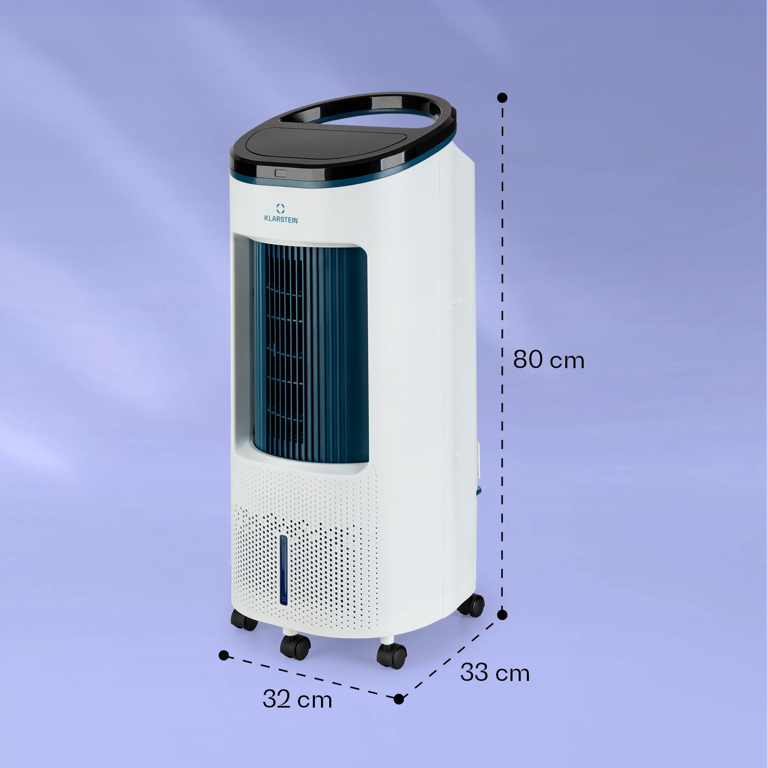 Klarstein Ventilatorkombigerät IceWind Plus Smart 4-in-1 Luftkühler, mit Wasserkühlung & Eis mobil Klimagerät ohne Abluftschlauch