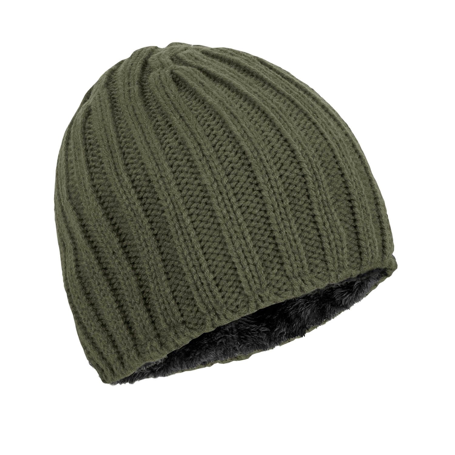 Strick Beanie gefüttert