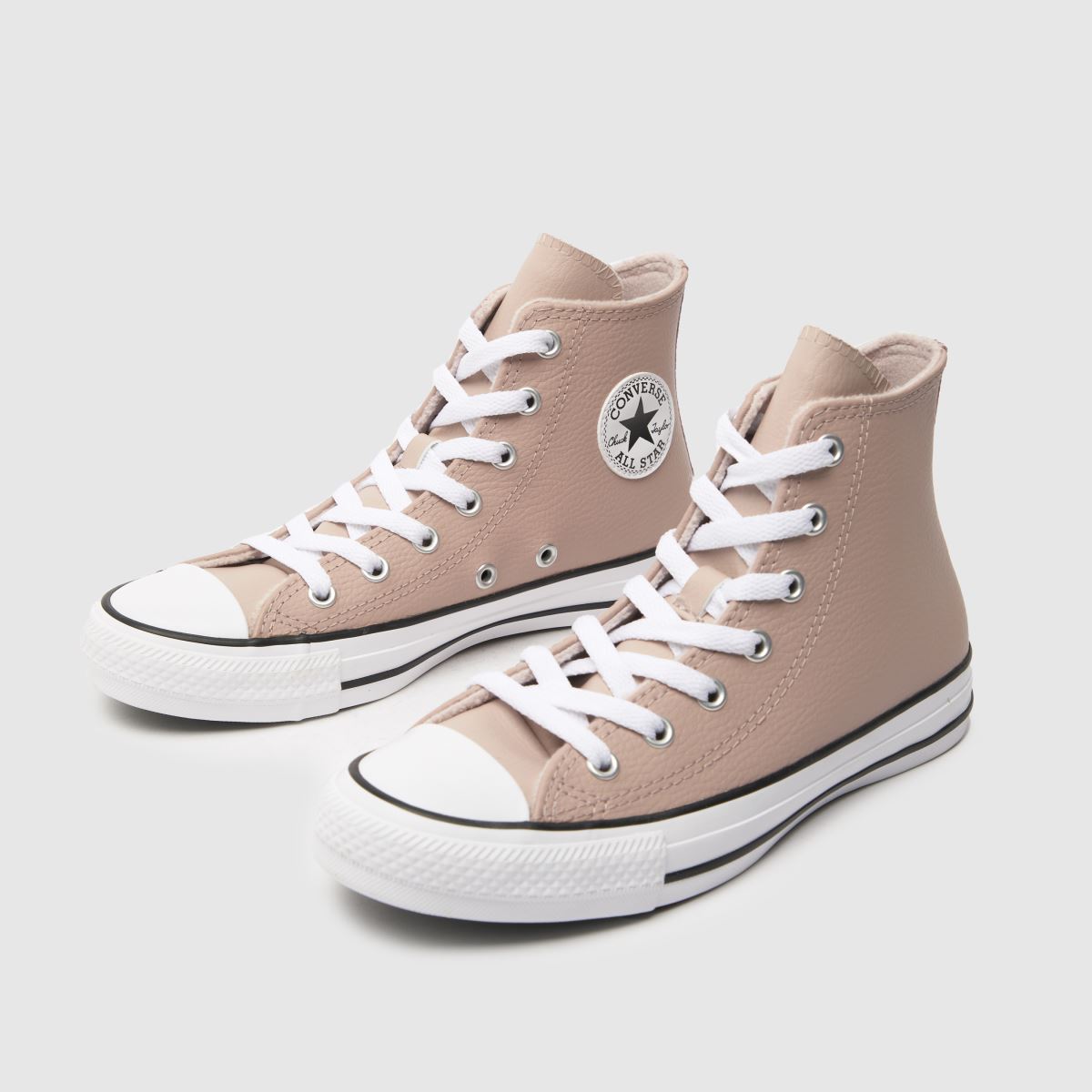 Converse ljusrosa All Star Hi Counter Climate flickor ungdomsskor