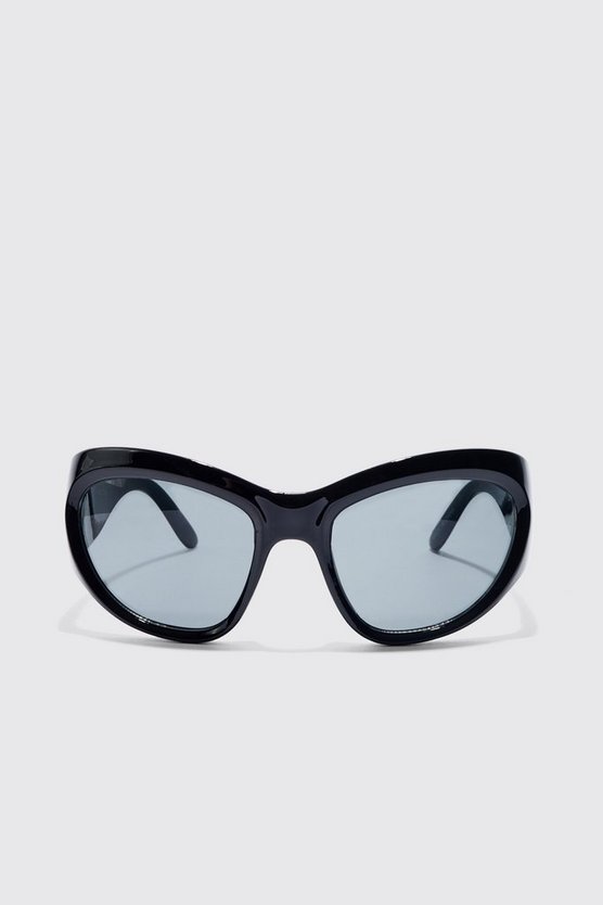 Sonnenbrille mit Metallic-Gestell