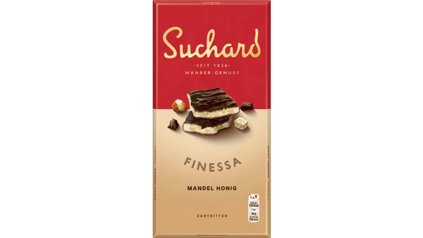 Suchard Schokoladentafel Finessa Mandel Honig 130 g