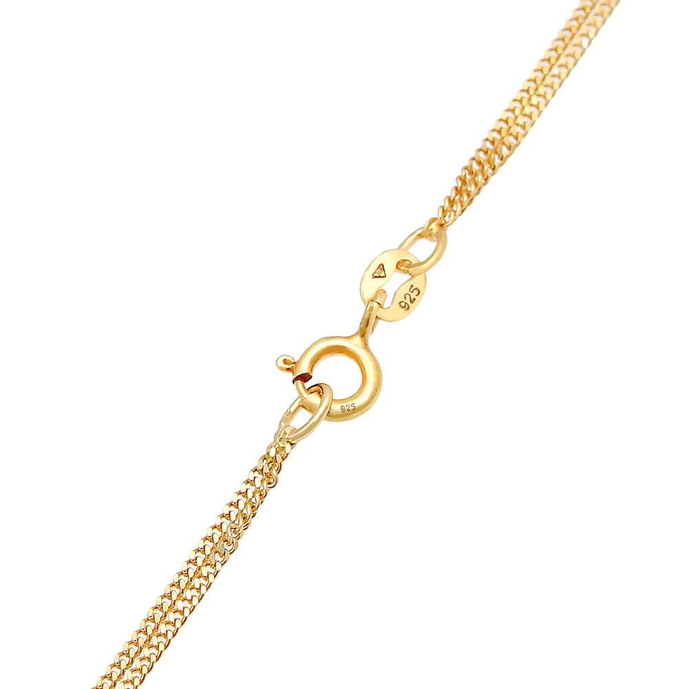 Elli Elli Collier Pendentif Croix à couches pour femmes Blogueur tendance avec cristau collier