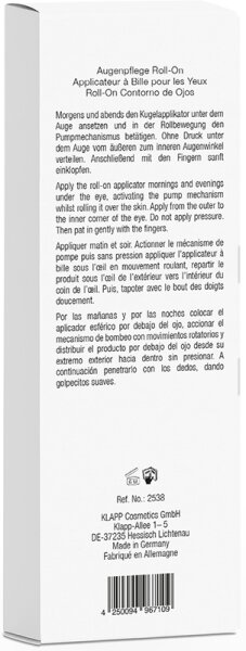 KLAPP Skin Care Science Hyaluronic Eye Care Roll-On Augenfluid