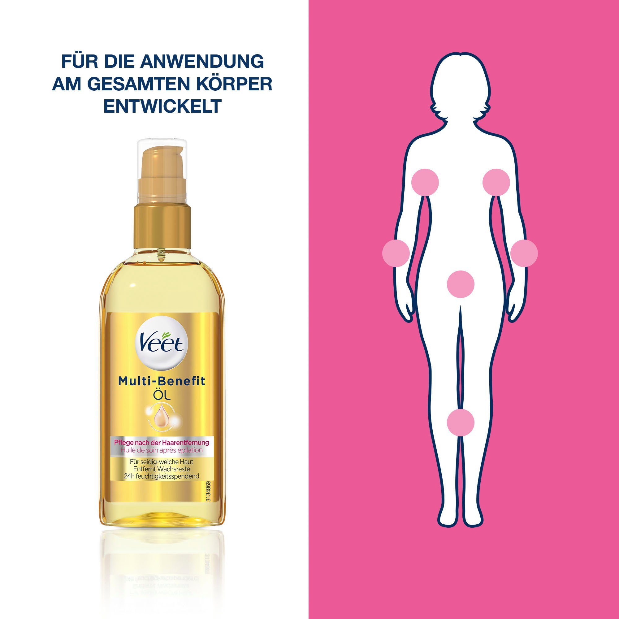 Veet Enthaarungswachs Multi-Benefit Öl