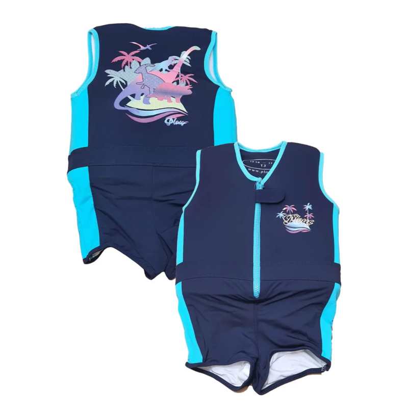 Maillot de bain flottant : Dino Island Bleu