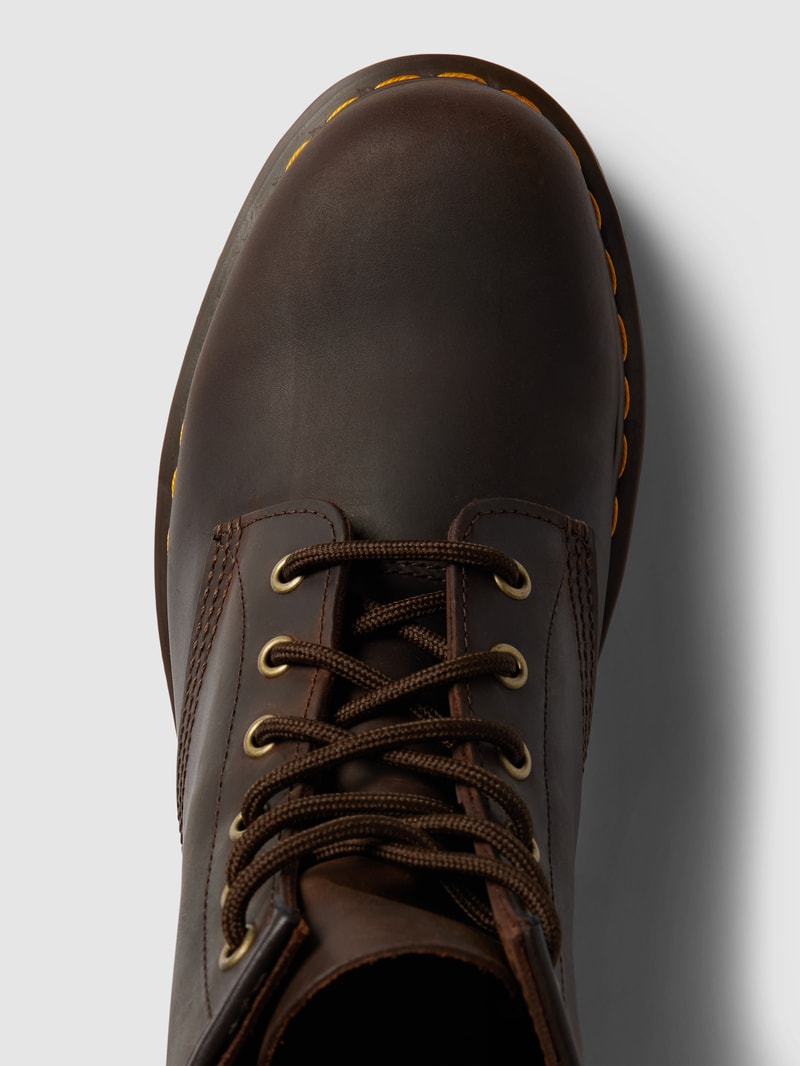 Boots aus Leder Modell 'EYE' in mittelbraun
