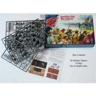 American Civil War: Infantry (1861-1865) plastic boxed set (36)