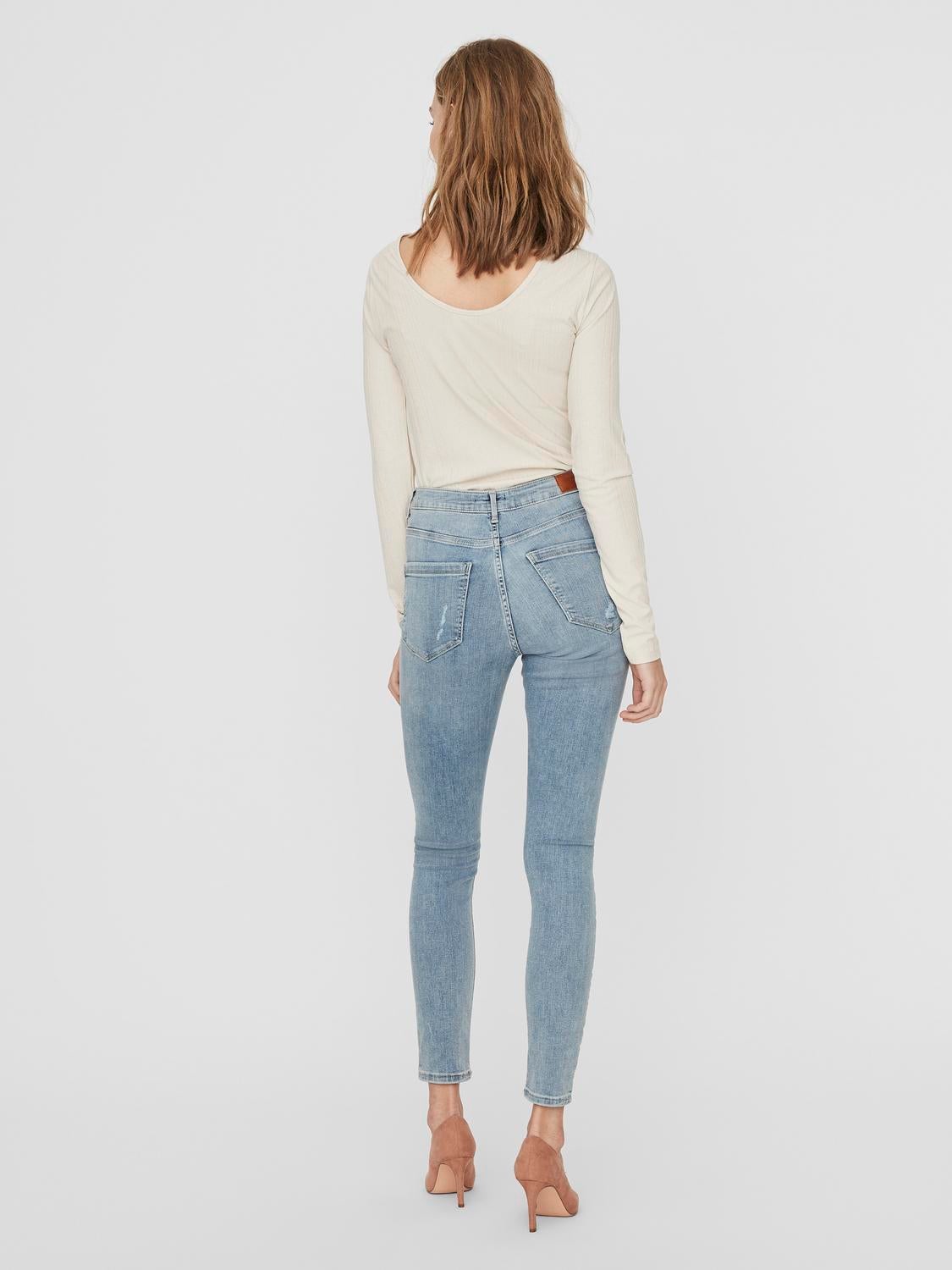 VMSOPHIA Hohe Taille Skinny Fit Jeans