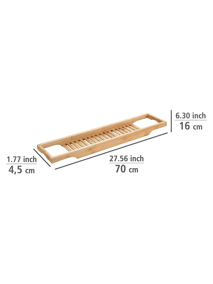 Wenko Badewanneneinlage in Hellbraun - (B)70 x (H)4,5 x (T)16 cm günstig kaufen onesize