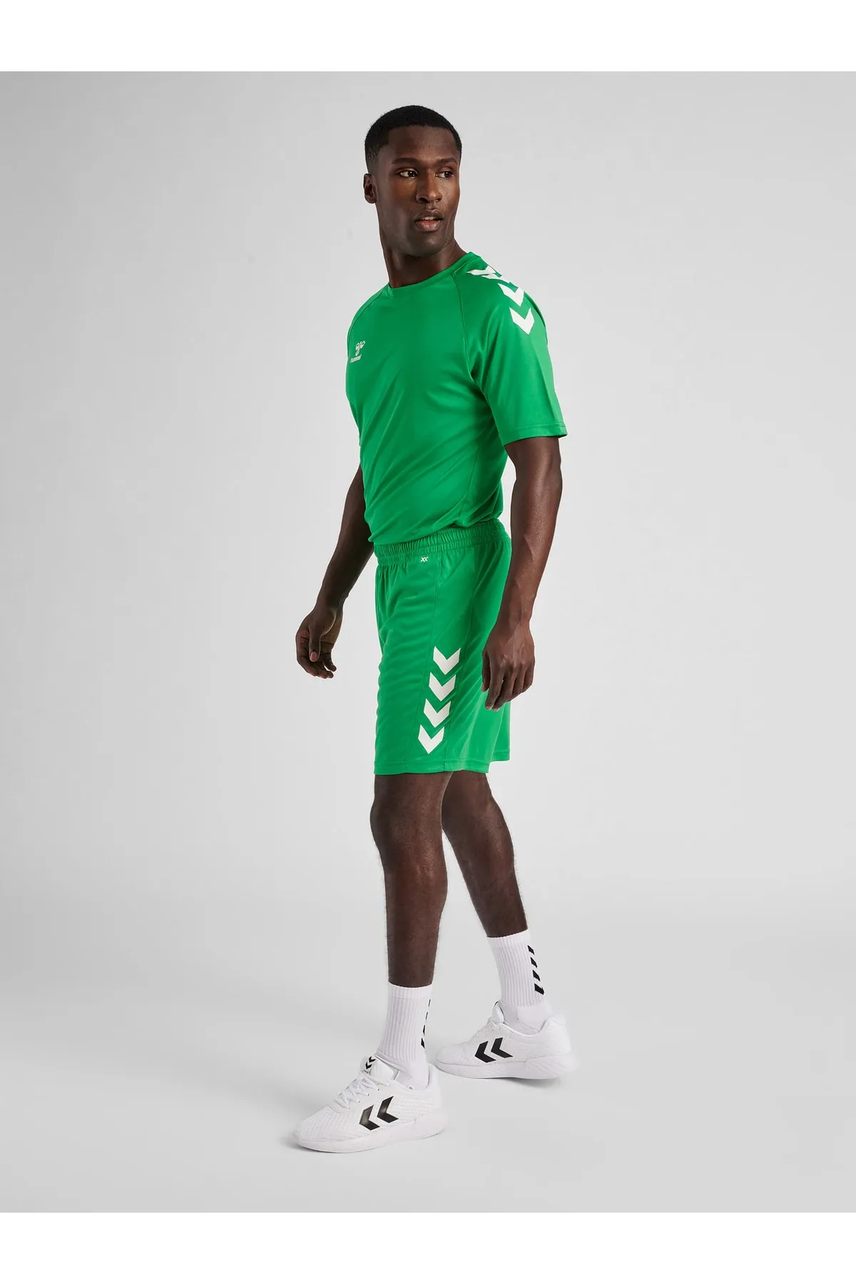 hummel  Kurze Sporthose - Grün - Mittlerer Bund