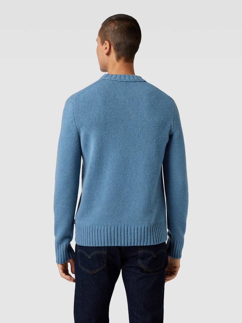 Strickpullover aus Kaschmir-Mix Modell 'Ecosio' in hellblau
