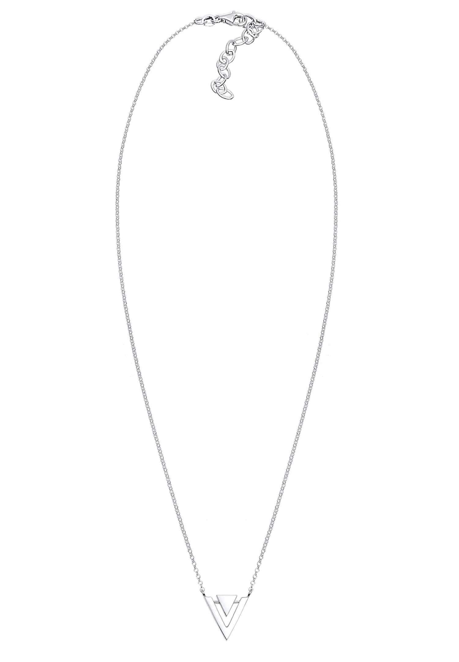 Ciondolo geometrico a triangolo da donna Elli - Argento 925/1000