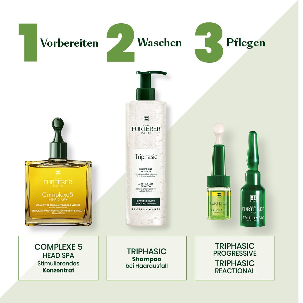 Rene Furterer Triphasic Shampoo bei Haarausfall 600 ml