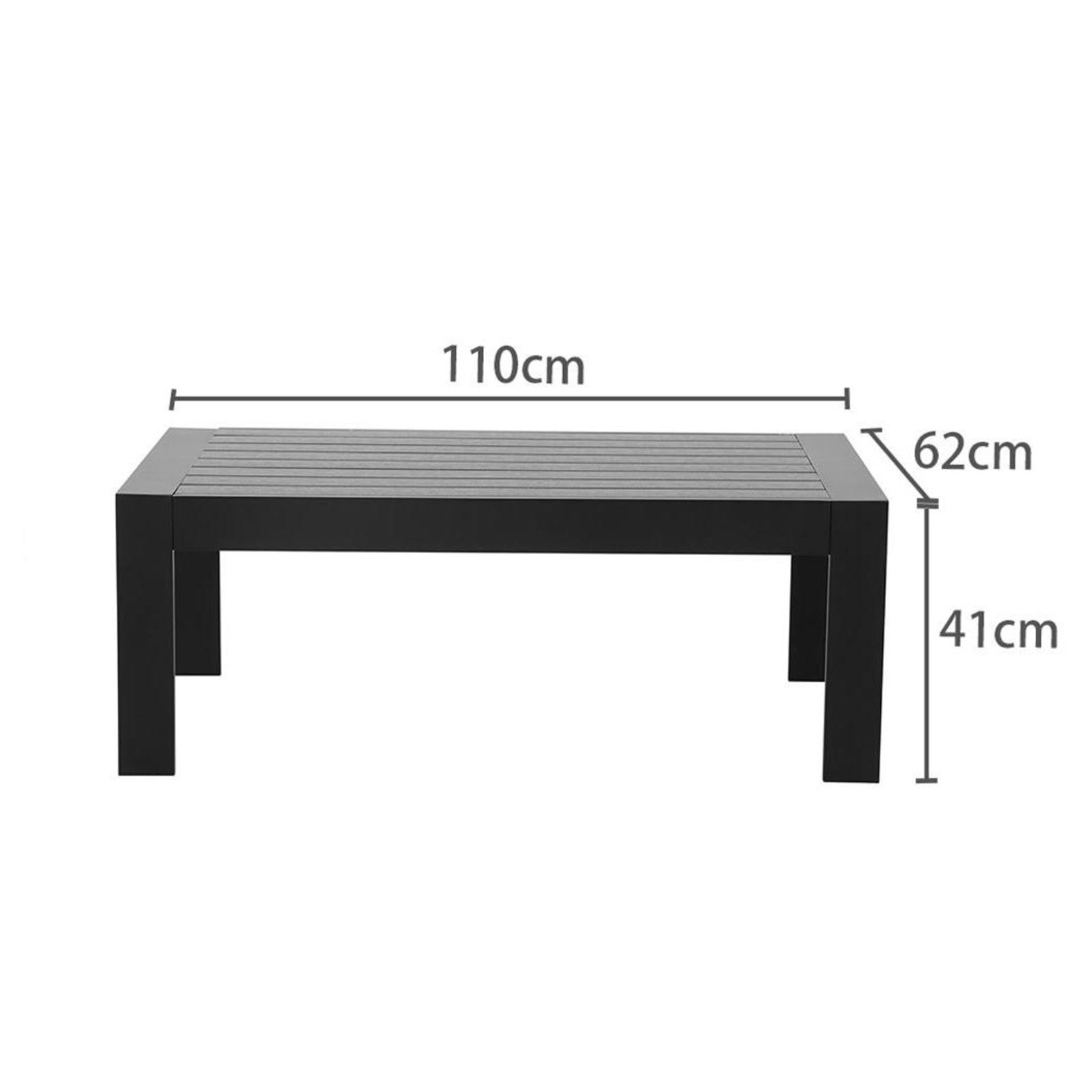 MeXo von GLP HOME Balkonset Minimal-Art, Modisches Alu-Möbel Set, Sofa separat erhältlich können, (Gartengarnitur mit Kaffeetisch, 12-tlg)