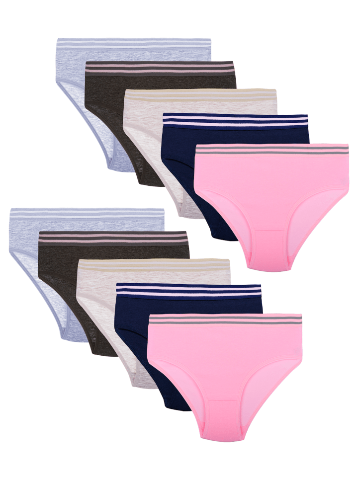 LOREZA 10er Set Slips - Streifen - Bunt günstig kaufen