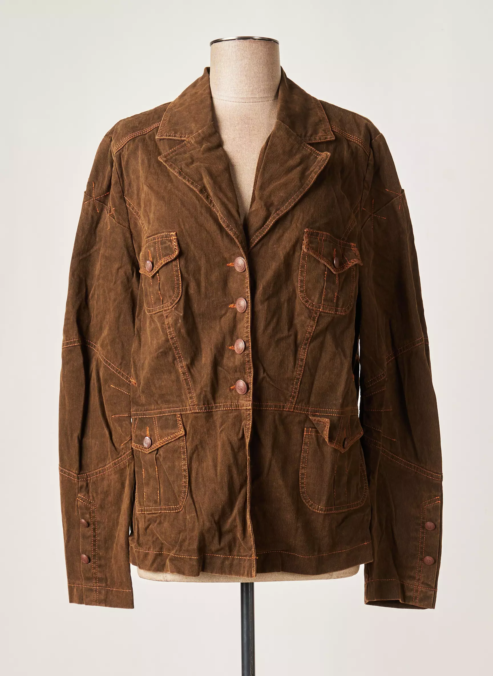 Fred Sabatier Vestecasual Femme couleur marron