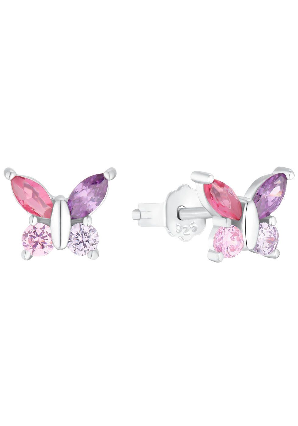 Amor Paar Ohrstecker Schmetterling, 2036525, 2036526, 2036528, mit Zirkonia